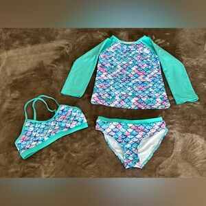 Mermaid Scales Kids Swim Set